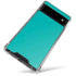 Aqua Blue Blue Solid Google Pixel 6 Clear Case